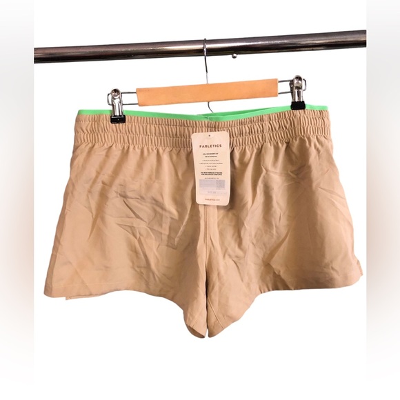Fabletics Green and Tan Shorts - Picture 1 of 3